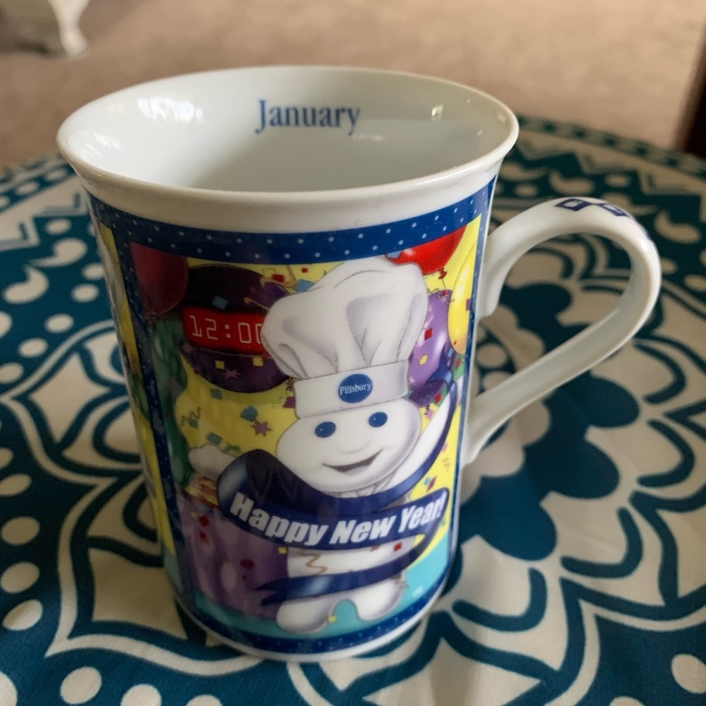 Precious moments New Year’s celebration January coffee cup collectible